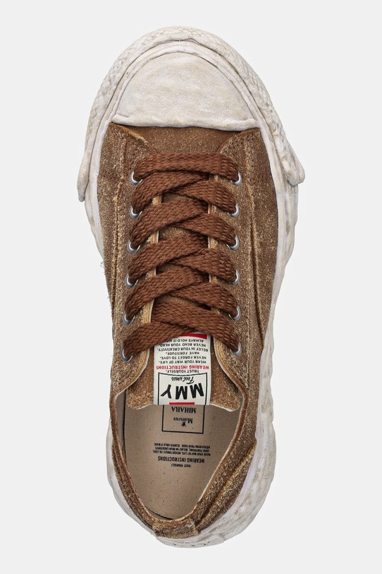 Maison MIHARA YASUHIRO tenisówki zamszowe brązowy A15FW724