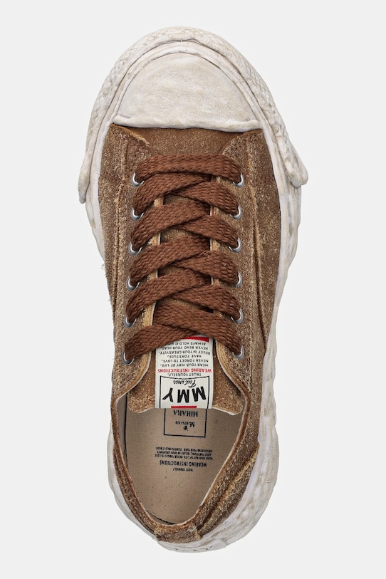 Maison MIHARA YASUHIRO tenisówki zamszowe brązowy A15FW724