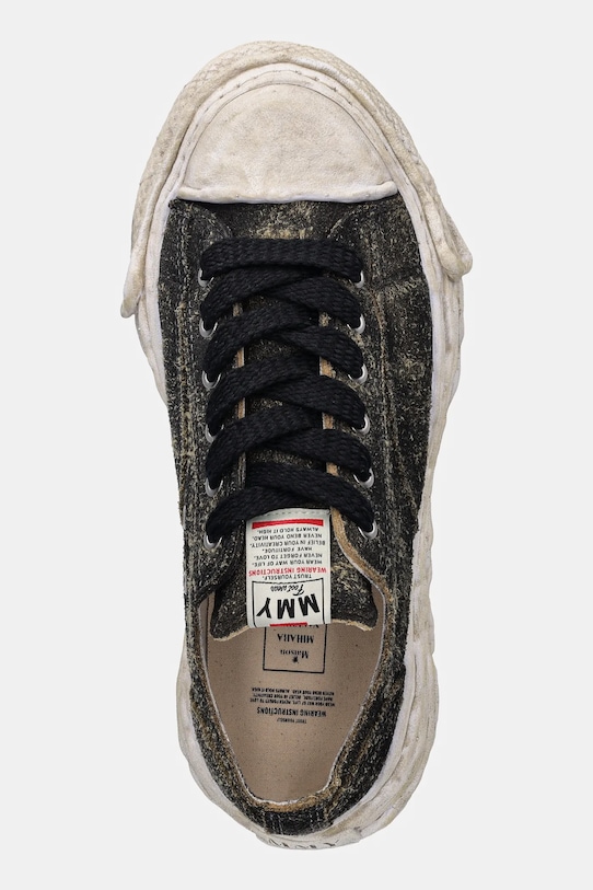 Maison MIHARA YASUHIRO tenisówki zamszowe czarny A15FW724