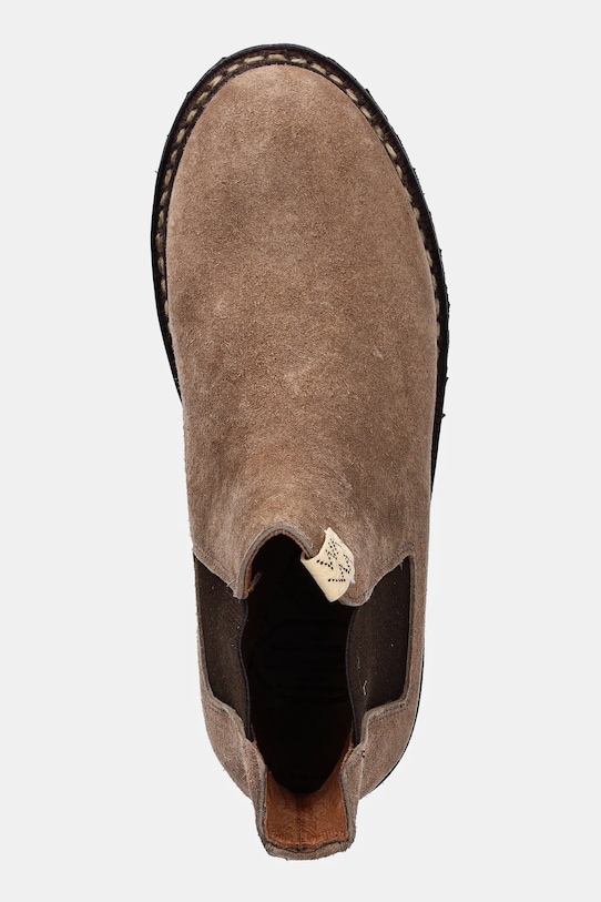 Замшеві черевики Visvim GORNERGRAT MID-FOLK зелений 125202002006