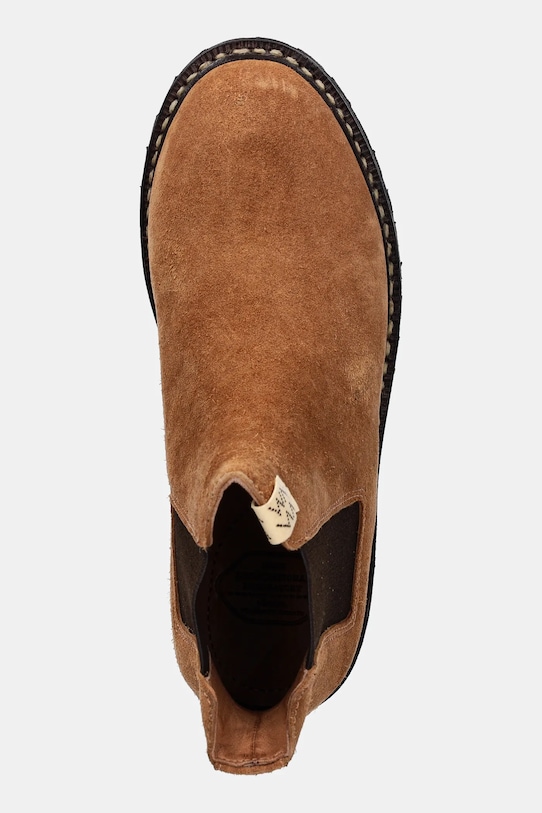 Замшеві черевики Visvim GORNERGRAT MID-FOLK коричневий 125202002006