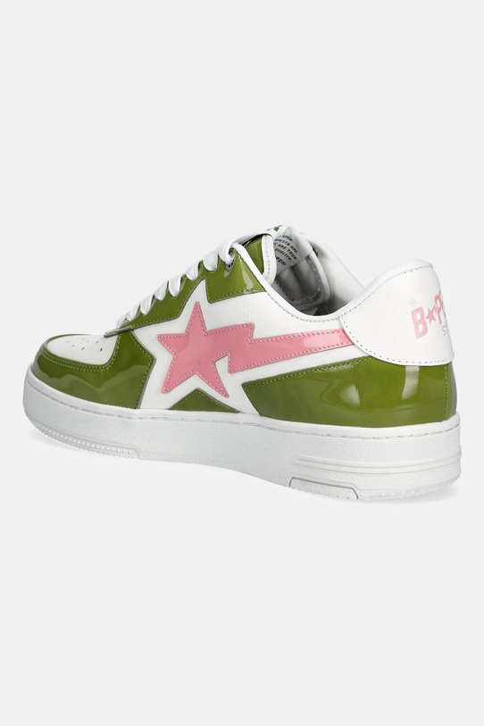 Obuwie A Bathing Ape sneakersy skórzane BAPE STA ICON #2 001FWL301307M zielony