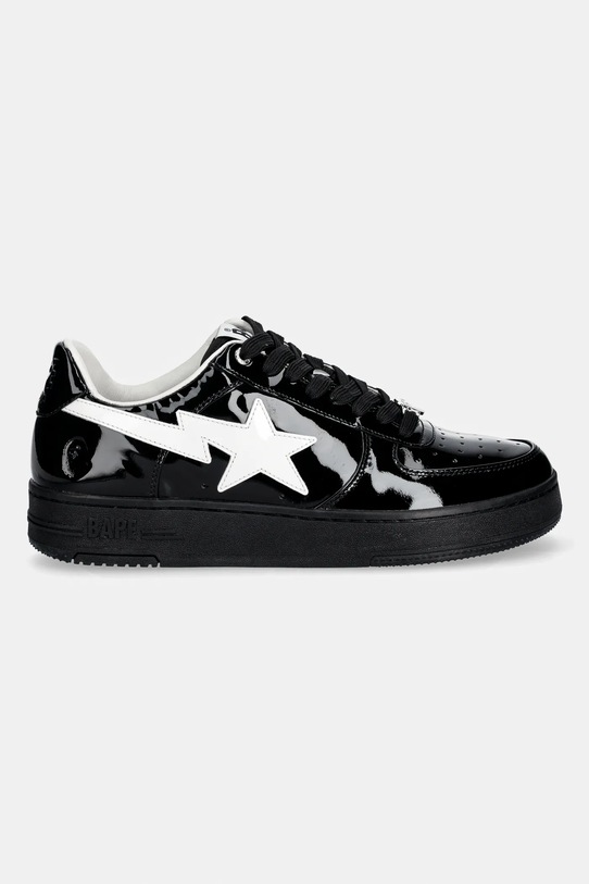 A Bathing Ape sneakersy skórzane BAPE STA #1 001FWL801301M czarny AW25