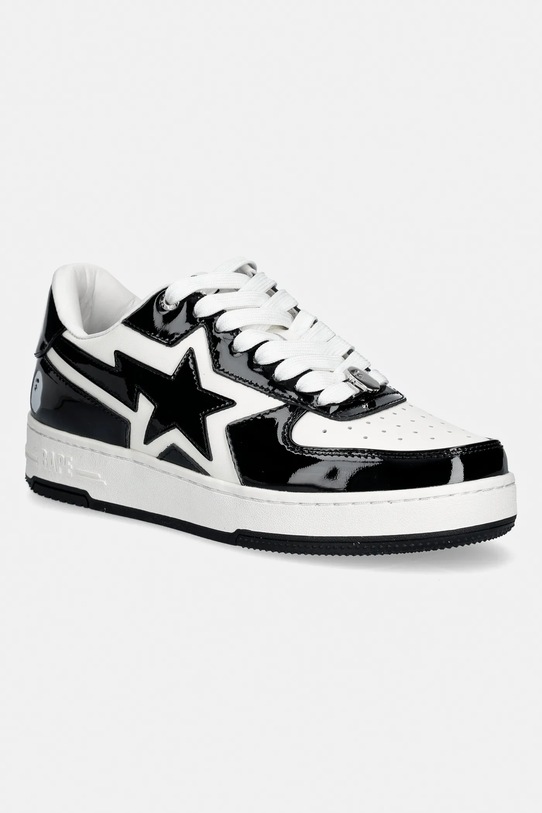 Кожаные кроссовки A Bathing Ape BAPE STA ICON #1 низкая чёрный 001FWL801305M