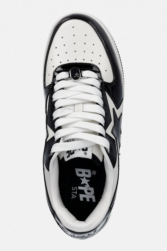 Кожаные кроссовки A Bathing Ape BAPE STA ICON #1 чёрный 001FWL801305M