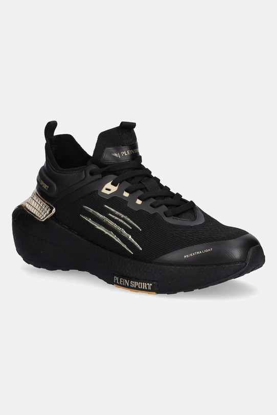 Αθλητικά PLEIN SPORT Stealth Runner Extra Light απομίμηση λείου δέρματος μαύρο USC0733.STE003N.0293