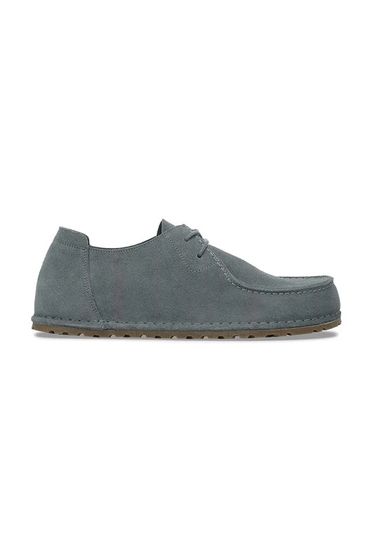 Birkenstock półbuty zamszowe Utti Lace skóra zamszowa szary 1030035