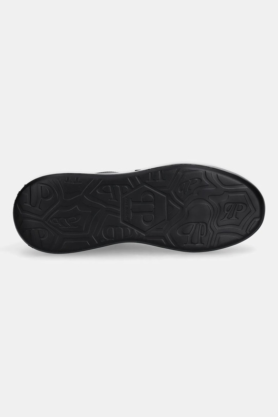 Philipp Plein sneakersy skórzane Lo-Top USC0804.PLE075N.0202 czarny