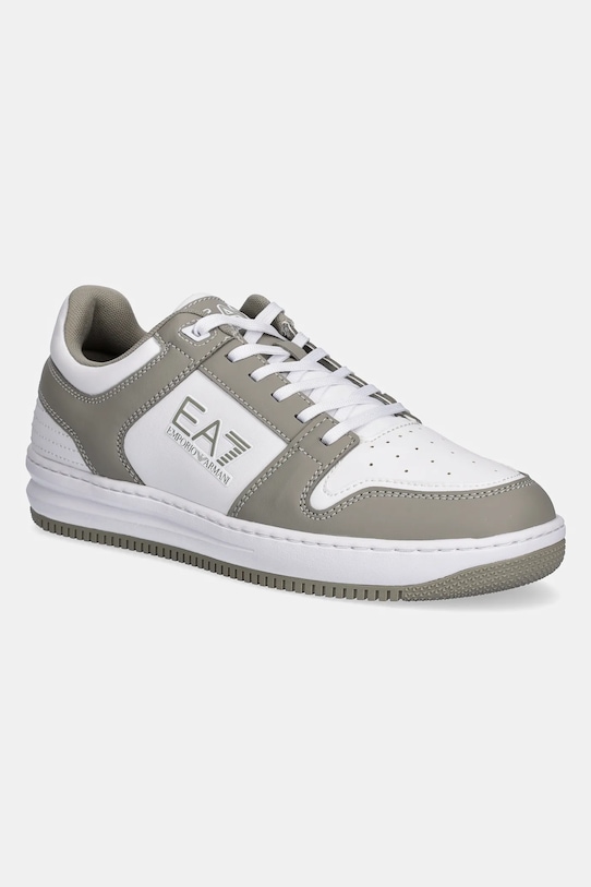 EA7 Emporio Armani sneakersy imitacja skóry licowej biały AF11988.7X000345