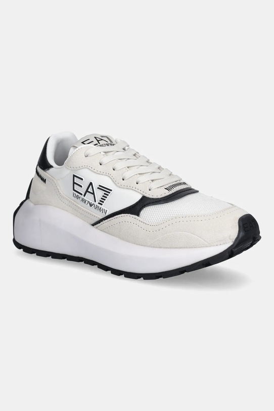 EA7 Emporio Armani sneakersy tekstylny biały AF18616.7X000341