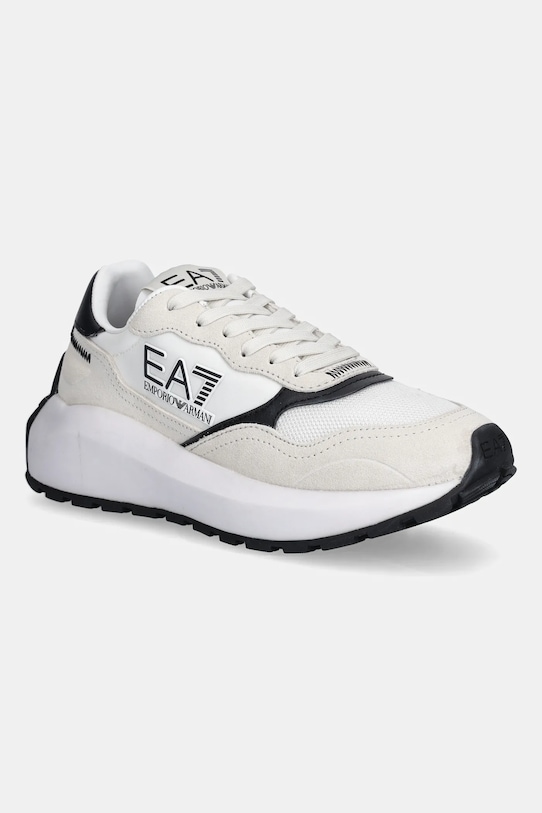 EA7 Emporio Armani sneakersy tekstylny biały AF18616.7X000341