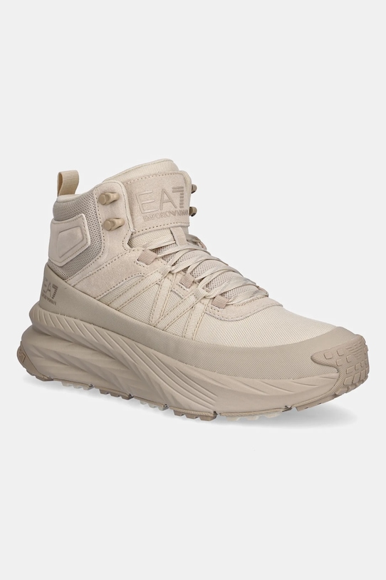 EA7 Emporio Armani sneakersy tekstylny beżowy AF18450.7X000299