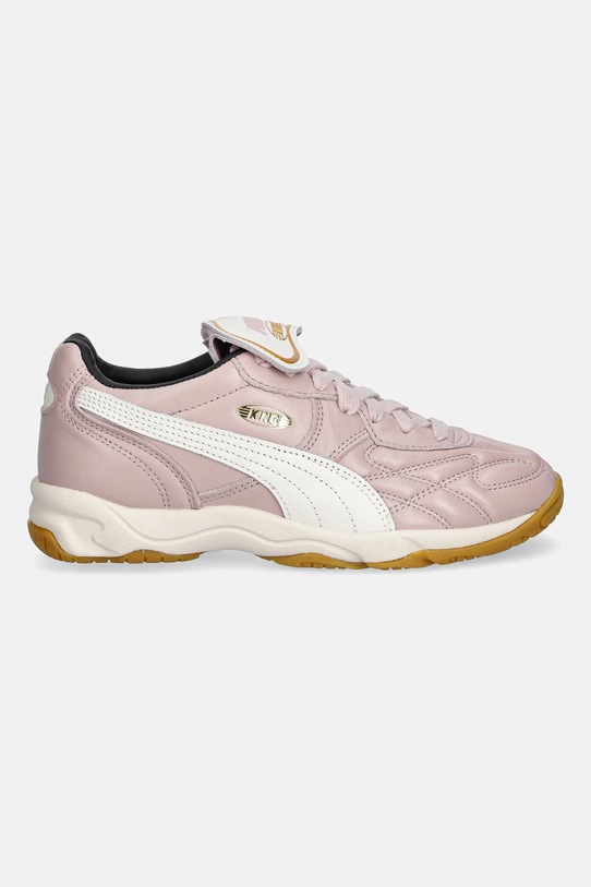 Puma sneakersy skórzane King Indoor 401683 różowy AW25