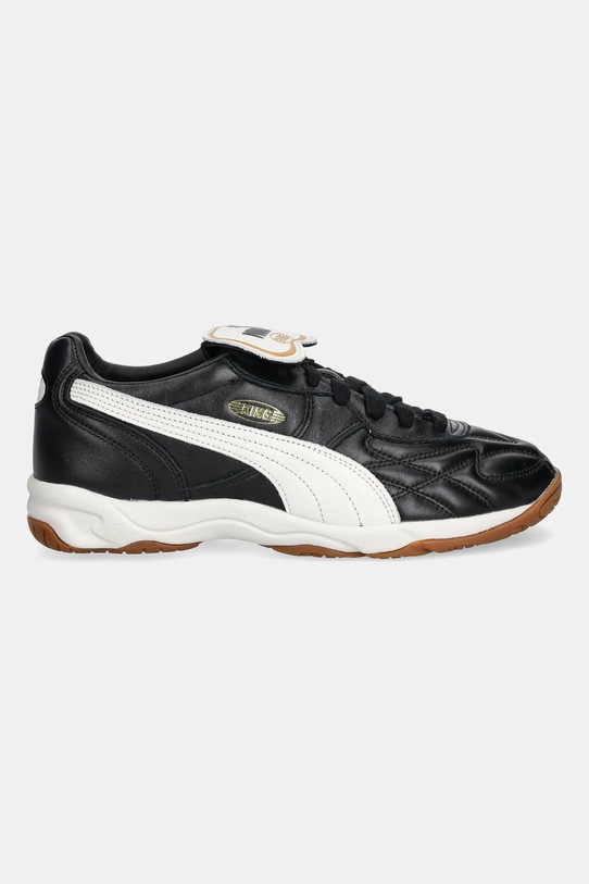 Puma sneakersy skórzane King Indoor 401683 czarny AW25