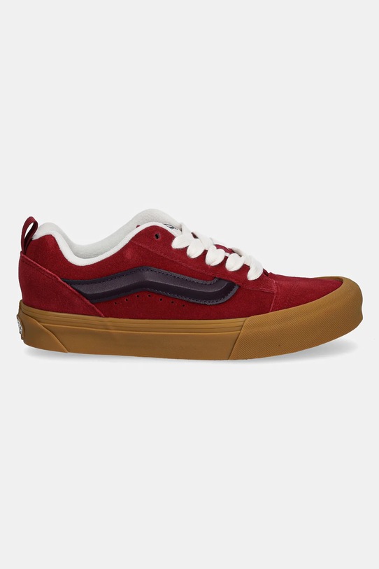 Vans tenisówki skórzane Knu Skool VN000D6ZBRD1 czerwony AW25