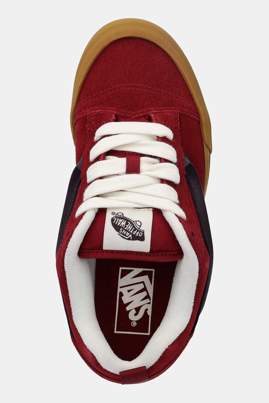 Vans tenisówki skórzane Knu Skool czerwony VN000D6ZBRD1