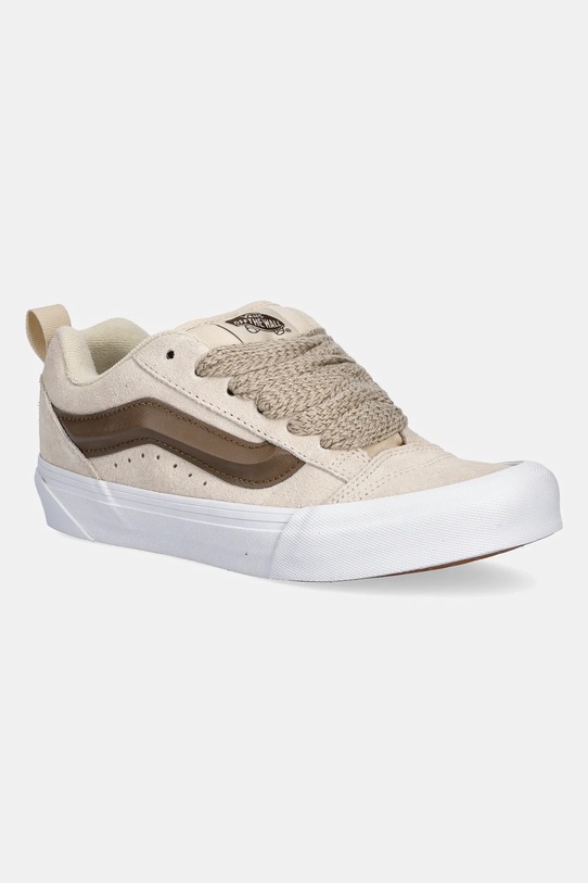 Vans tenisówki zamszowe Knu Skool płaska beżowy VN000D6ZCHW1