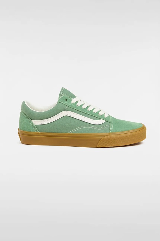 Vans scarpe da ginnastica Old Skool pelle scamosciata verde VN000D9Y17P1