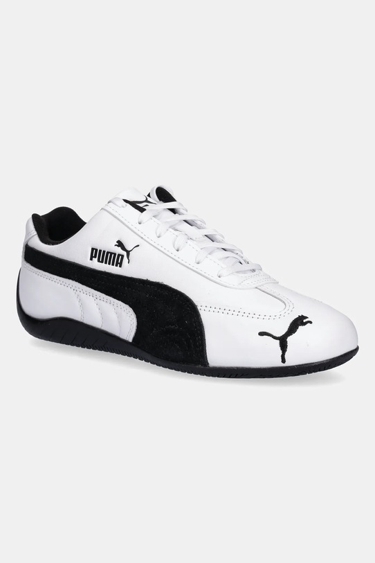 Кожаные кроссовки Puma Speedcat LTHR замш белый 403175