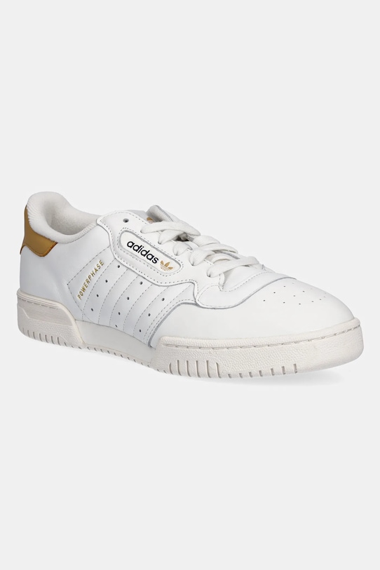 Кожаные кроссовки adidas Originals Powerphase низкая белый JR0938