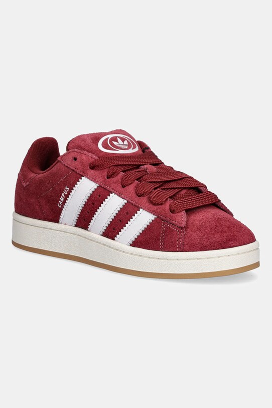 adidas Originals sneakers din piele întoarsă Campus 00S plată burgundia JQ8349