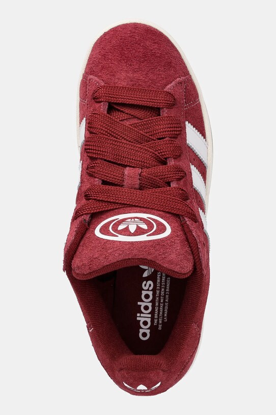 adidas Originals sneakers din piele întoarsă Campus 00S burgundia JQ8349