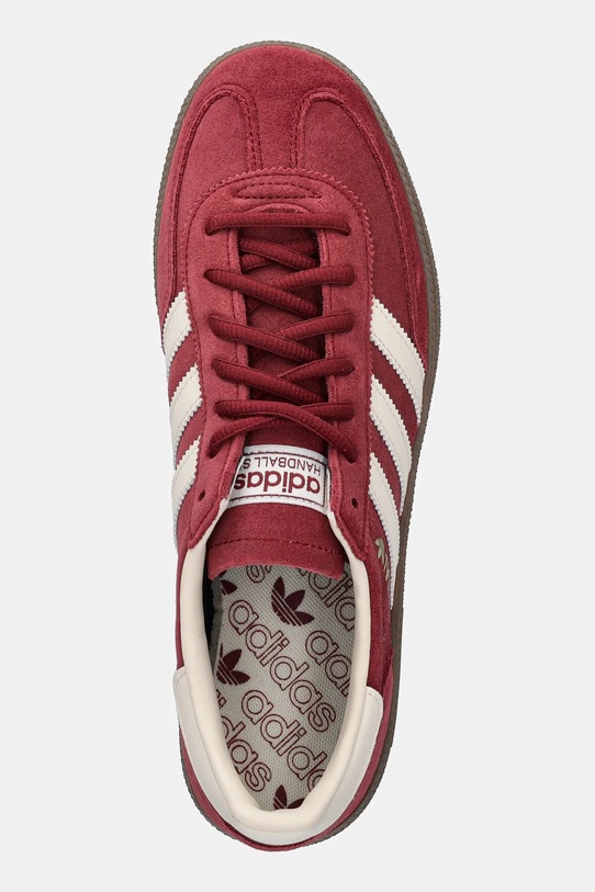 Замшеві кросівки adidas Originals Handball Spezial бордо JR2122