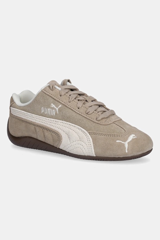 Puma sneakersy zamszowe Speedcat Elevated Wns płaska beżowy 403619