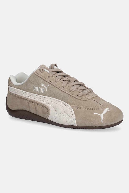 Puma sneakersy zamszowe Speedcat Elevated Wns płaska beżowy 403619