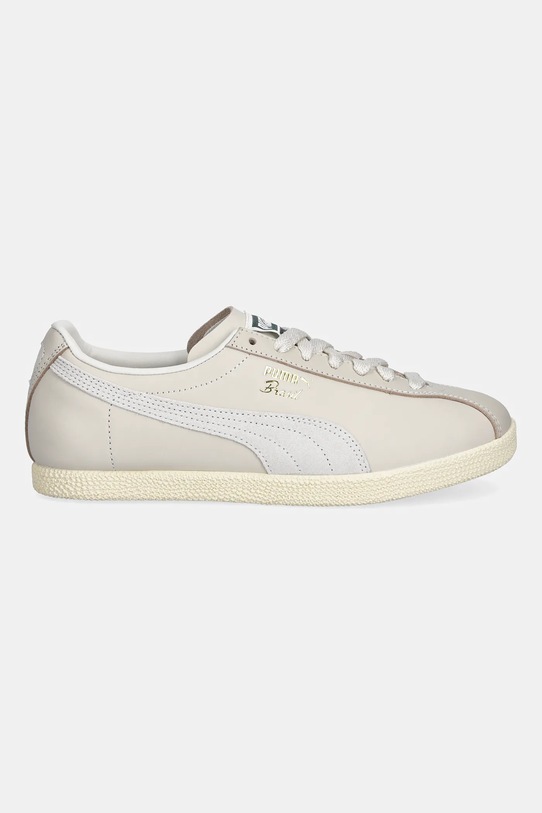 Puma sneakersy skórzane Brasil Terrace Views 403167 beżowy AW25