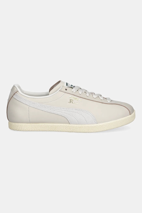 Puma sneakersy skórzane Brasil Terrace Views 403167 beżowy AW25