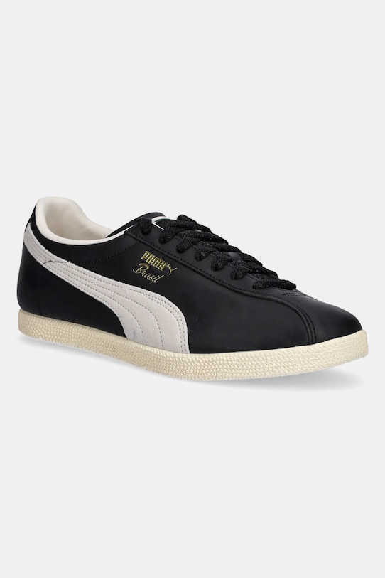 Puma sneakersy skórzane Brasil Terrace Views skóra zamszowa czarny 403167