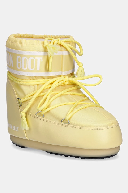 Moon Boot śniegowce MB ICON LOW NYLON brak zapięcia żółty 80D1409340.B021