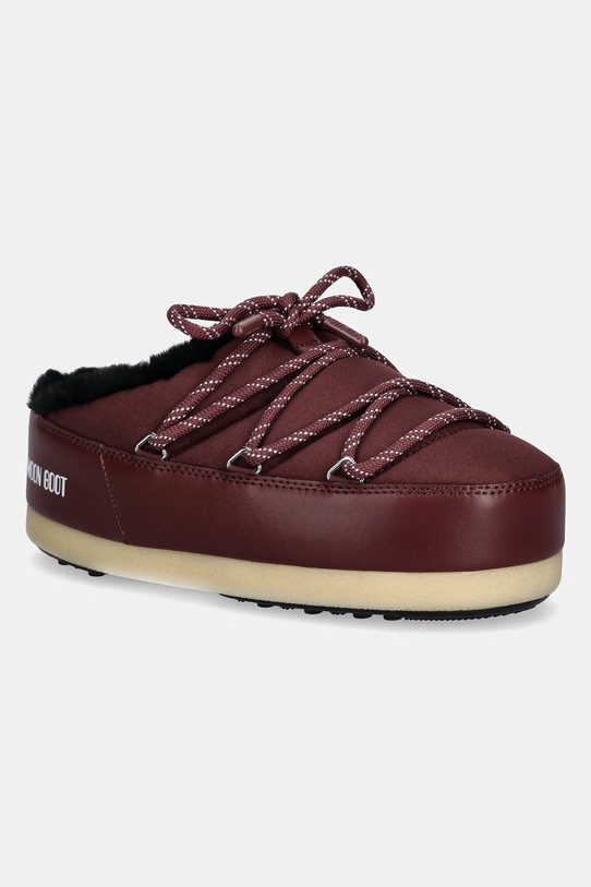 Moon Boot klapki MB EVX MULE NYLON imitacja skóry licowej czerwony 80D1470110.D013