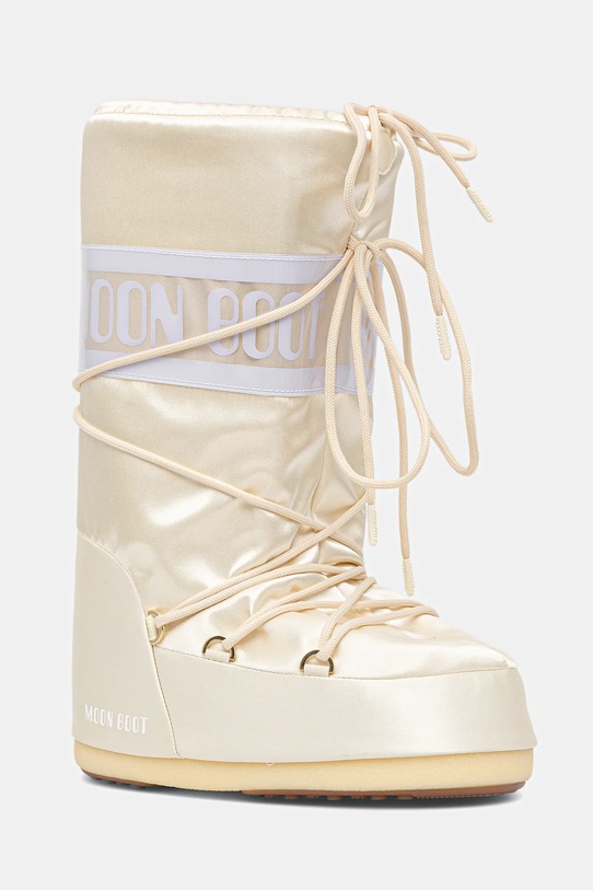 Moon Boot śniegowce MB ICON PEARLY brak zapięcia beżowy 80D1403060.L020