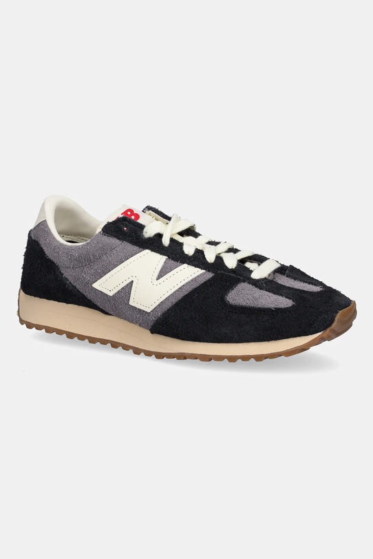 Semišové tenisky New Balance 471 plochá černá U471PSD