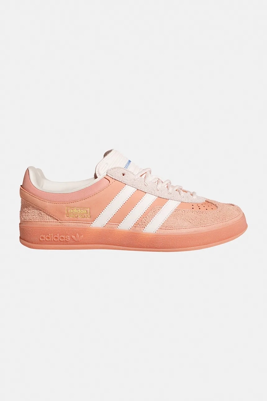 adidas Originals sneakersy skórzane x Bad Bunny Gazelle Indoor płaska różowy JS5052