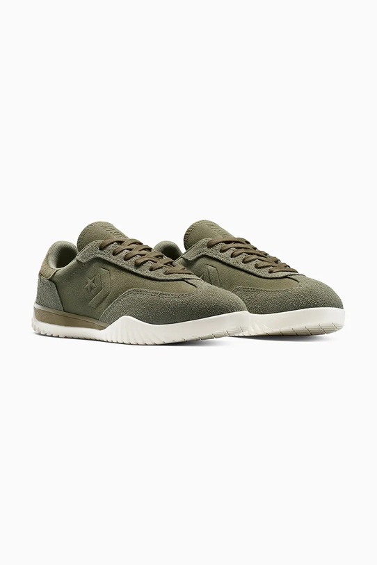 Converse sneakersy zamszowe Run Star Trainer A13057C zielony AW25