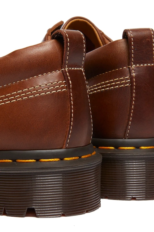 Dr. Martens pantofi de piele Lowell maro DM31817243