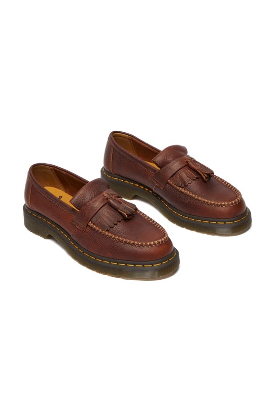 Dr. Martens mokasyny skórzane Adrian YS Tassel Loafer DM31995253 pomarańczowy AW25
