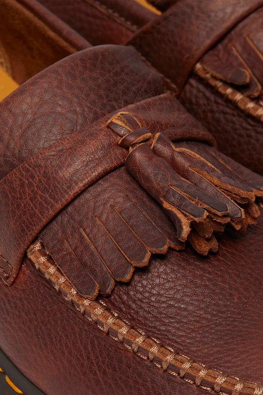 Dr. Martens mokasyny skórzane Adrian YS Tassel Loafer DM31995253 pomarańczowy