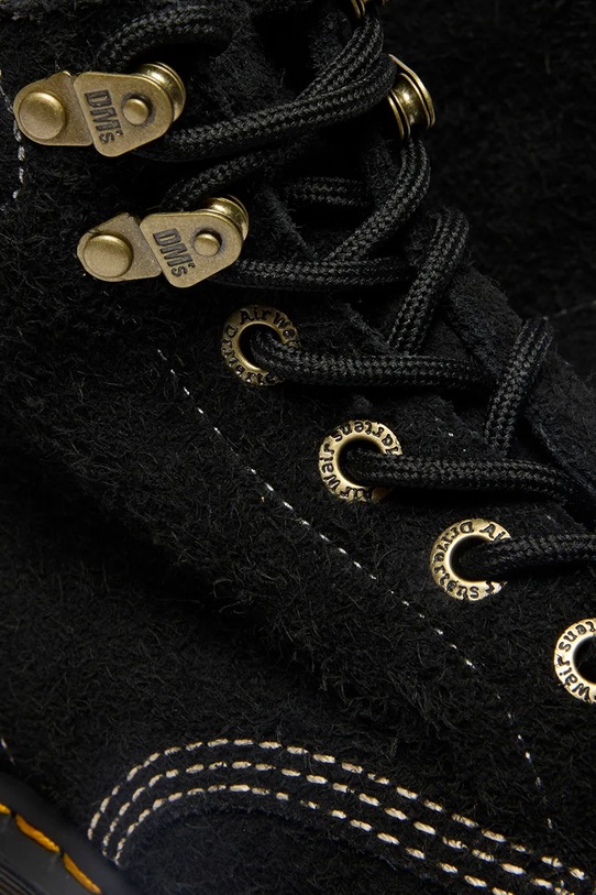 Dr. Martens buty zamszowe 939 6 Eye Boot DM41380001 czarny