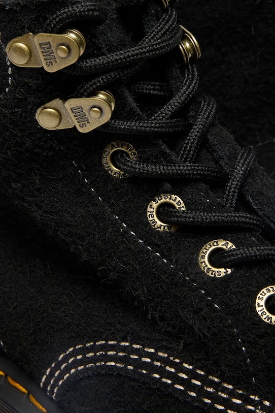 Dr. Martens buty zamszowe 939 6 Eye Boot DM41380001 czarny