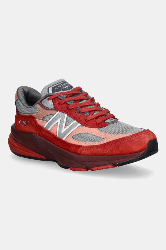New Balance sneakers U990RT6 Made in USA suede red U990RT6
