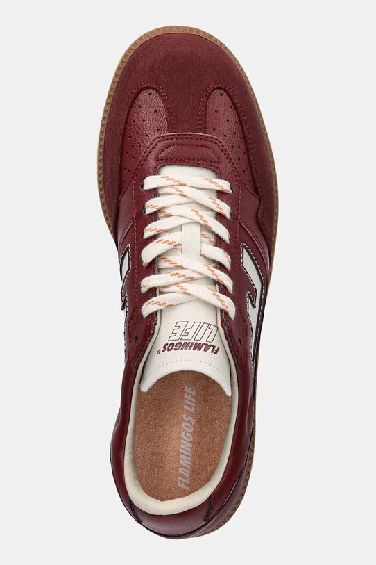Flamingos sneakersy Burela Slim bordowy BSCHECAN
