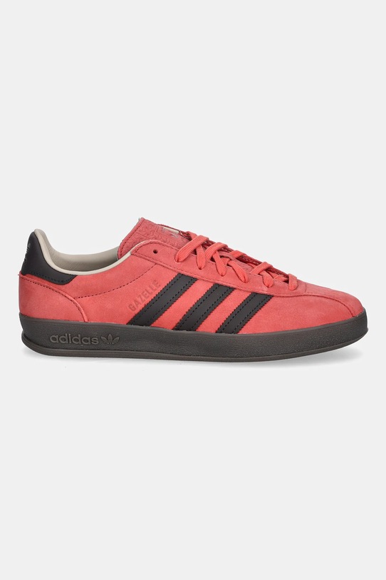 Nubukové tenisky adidas Originals Gazelle Indoor Pro JR8839 červená AW25