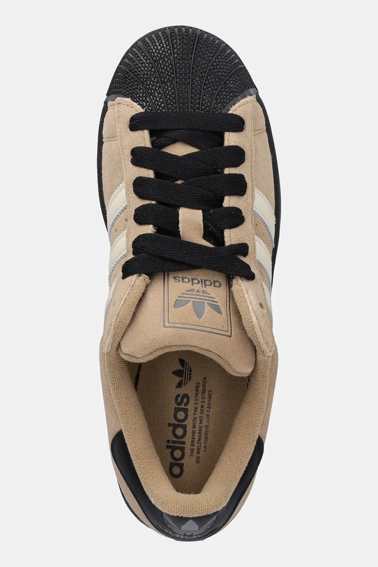 adidas Originals sneakersy zamszowe Superstar II zielony JQ3221