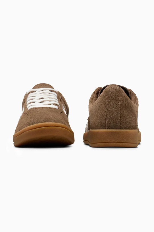 Obuwie Converse sneakersy skórzane All Star Classic Trainer A16396C brązowy
