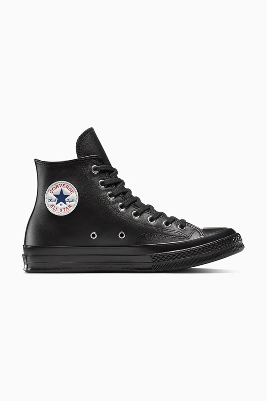 Converse trampki skórzane Chuck 70 płaska czarny A15169C