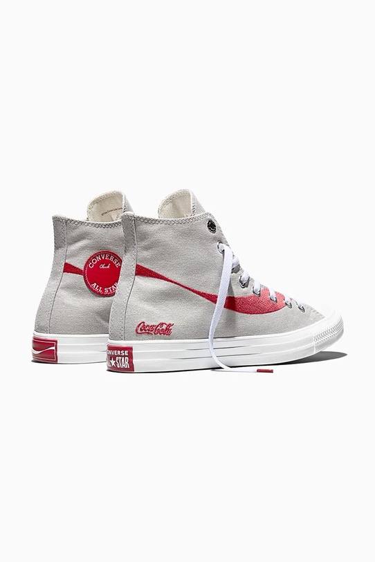 Παπούτσια Πάνινα παπούτσια Converse Converse x Coca-Cola Chuck Taylor All Star A18436C γκρί